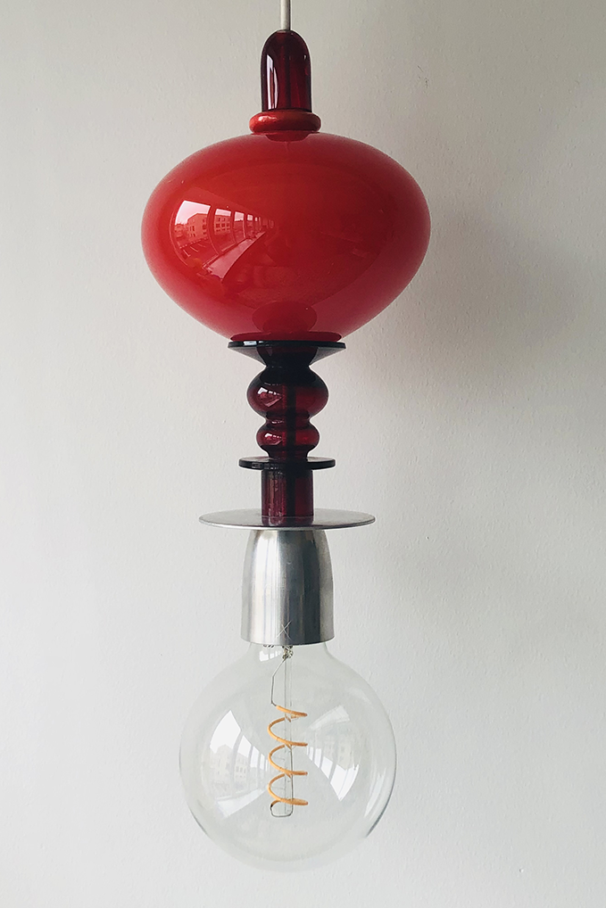 UPCYCLING LIGHT DELUXE ~ L139 ~ Red and round